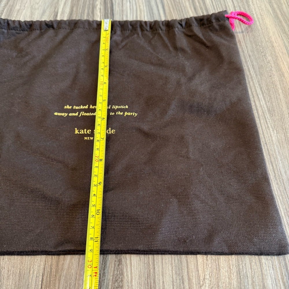 Kate Spade Medium Dark Brown Dust Bag - Picture 6 of 8